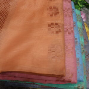 Linen Cotton Copper Zari Sarees